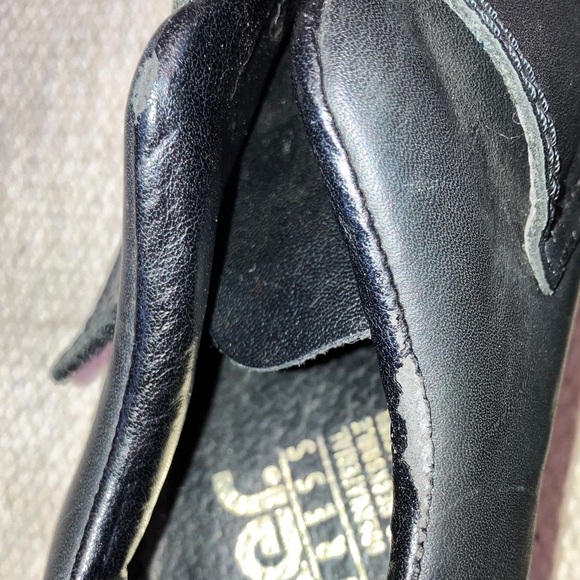 Rieker women’s size 39 Black Leather Mules with Silver Accent - Picture 8 of 16